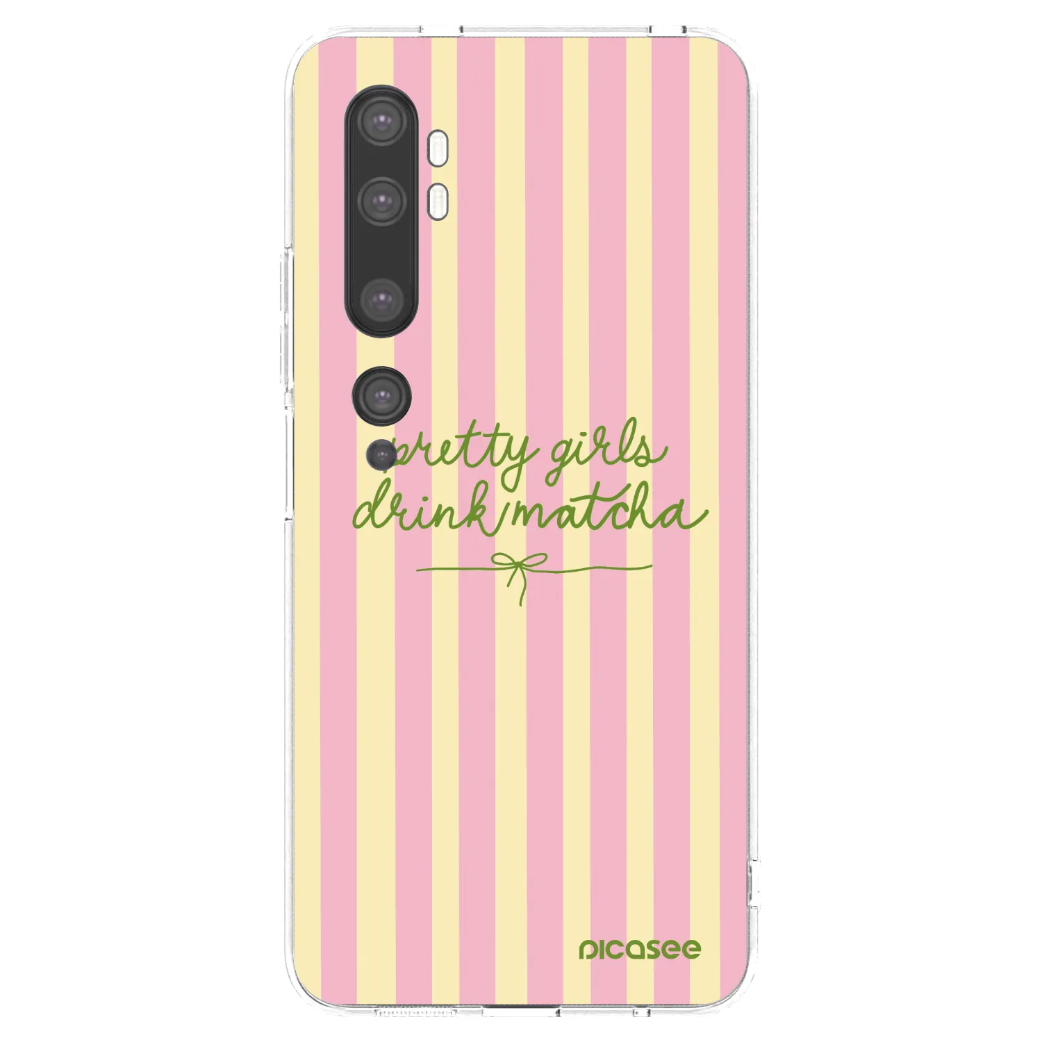 Picasee silikónový prehľadný obal pre Xiaomi Mi Note 10 (Pro) - Pretty matcha