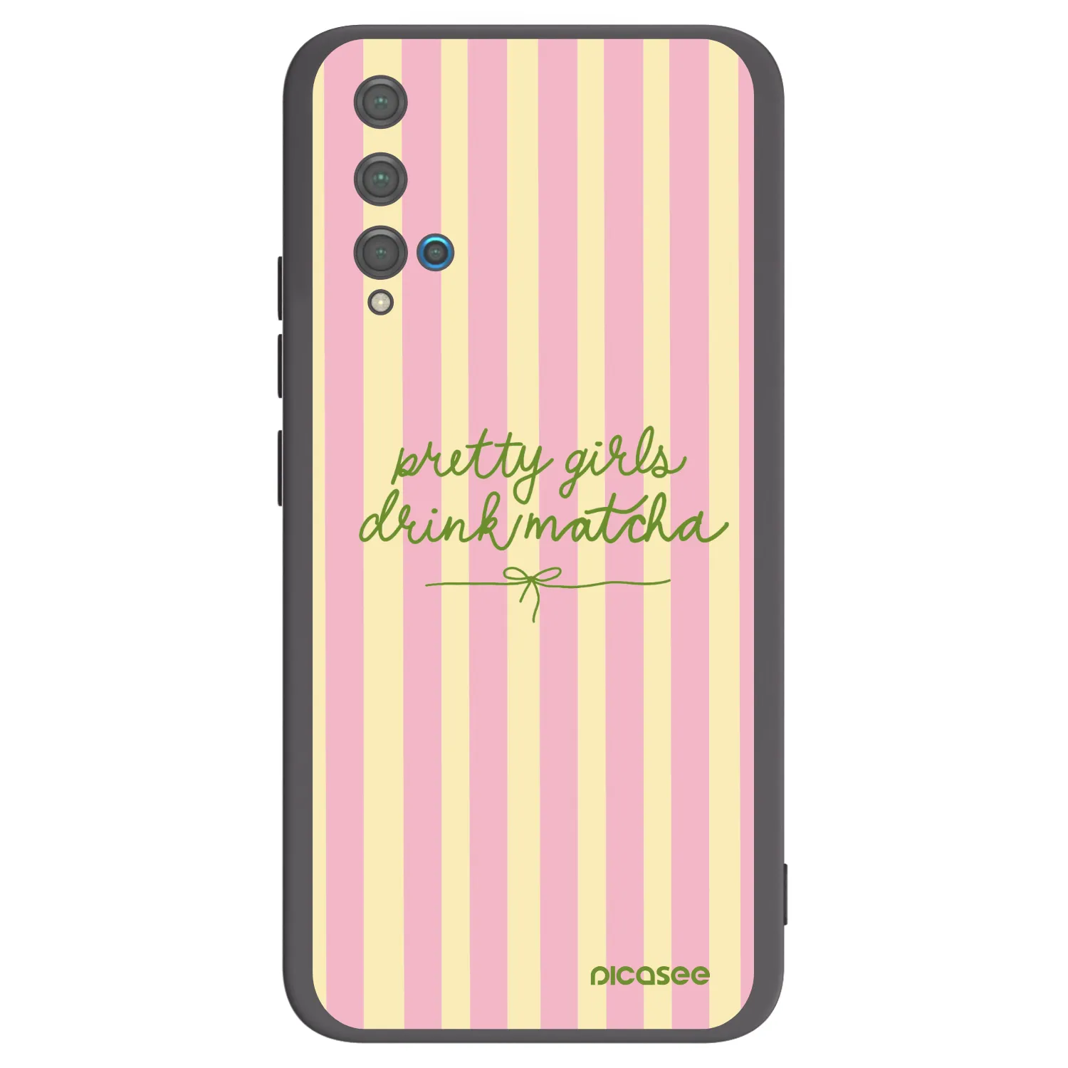 Picasee silikónový čierny obal pre Huawei Nova 5T - Pretty matcha