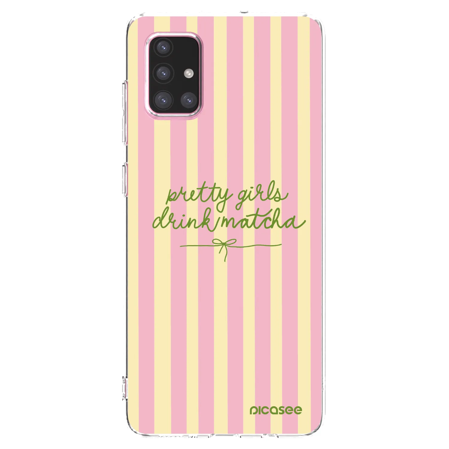 Picasee silikónový prehľadný obal pre Samsung Galaxy A71 A715F - Pretty matcha