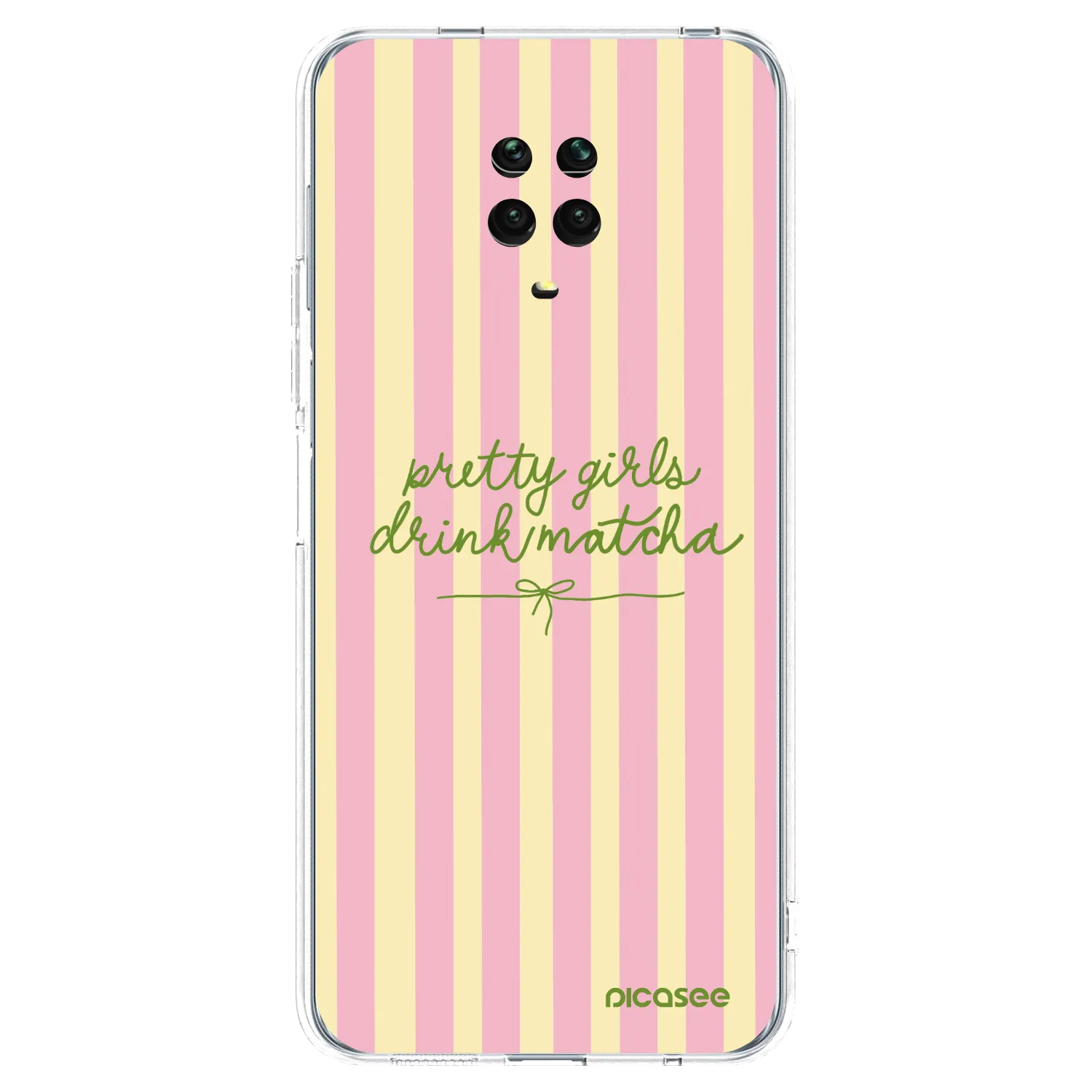 Picasee silikónový prehľadný obal pre Xiaomi Redmi Note 9 Pro - Pretty matcha