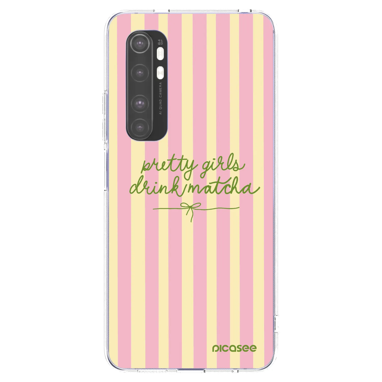 Picasee silikónový prehľadný obal pre Xiaomi Mi Note 10 Lite - Pretty matcha