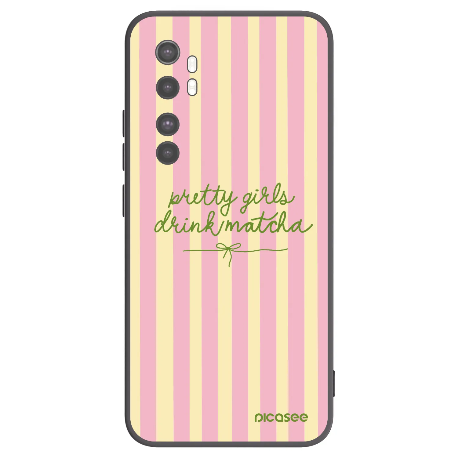 Picasee silikónový čierny obal pre Xiaomi Mi Note 10 Lite - Pretty matcha