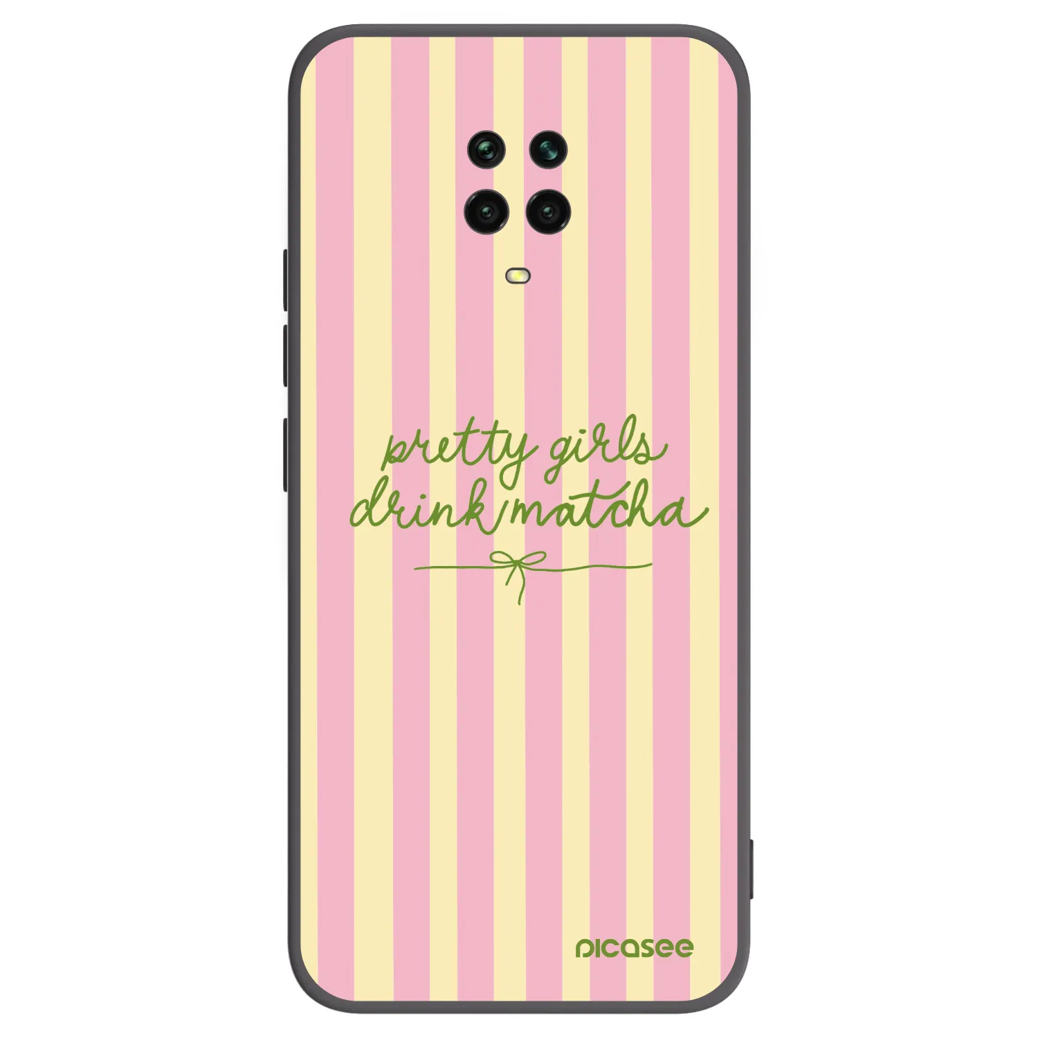Picasee silikónový čierny obal pre Xiaomi Redmi Note 9S - Pretty matcha