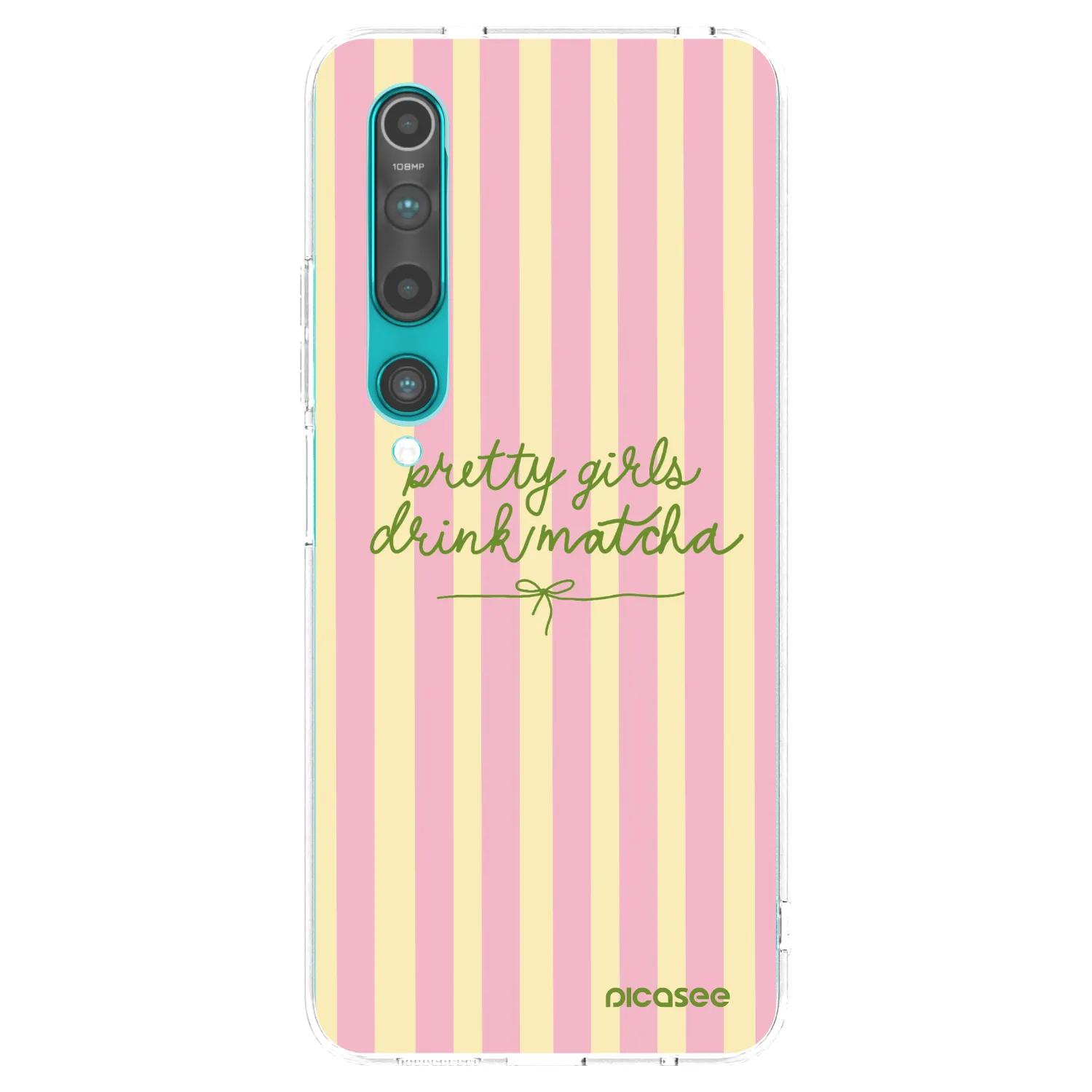 Picasee silikónový prehľadný obal pre Xiaomi Mi 10 - Pretty matcha