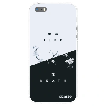 Picasee silikónový prehľadný obal pre Apple iPhone 5/5S/SE - Živý - Mŕtvy