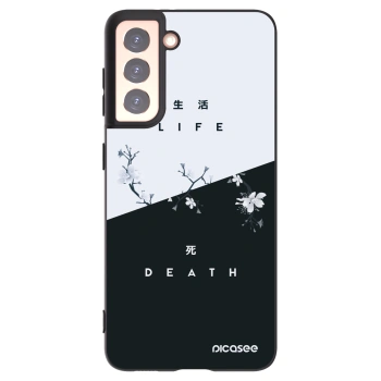 Picasee silikónový čierny obal pre Samsung Galaxy S21 5G G991B - Živý - Mŕtvy