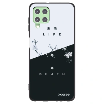 Picasee silikónový čierny obal pre Samsung Galaxy A22 A225F 4G - Živý - Mŕtvy