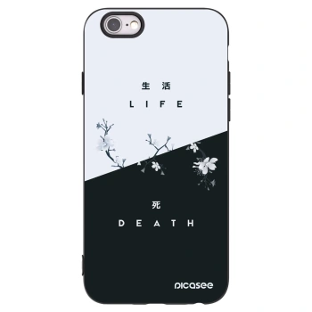 Picasee silikónový čierny obal pre Apple iPhone 6/6S - Živý - Mŕtvy