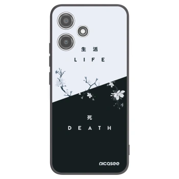Picasee silikónový čierny obal pre Xiaomi Redmi 12 5G - Živý - Mŕtvy