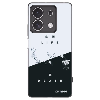 Picasee silikónový čierny obal pre Xiaomi Redmi Note 13 4G - Živý - Mŕtvy