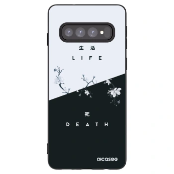 Picasee silikónový čierny obal pre Samsung Galaxy S10 G973 - Živý - Mŕtvy