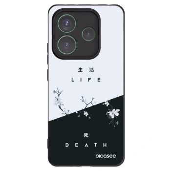 Picasee silikónový čierny obal pre Xiaomi Redmi Note 14 5G - Živý - Mŕtvy