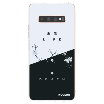 Picasee silikónový prehľadný obal pre Samsung Galaxy S10 Plus G975 - Živý - Mŕtvy