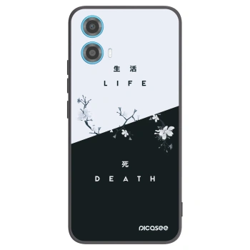 Picasee silikónový čierny obal pre Motorola Moto G34 5G - Živý - Mŕtvy