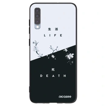 Picasee silikónový čierny obal pre Samsung Galaxy A70 A705F - Živý - Mŕtvy