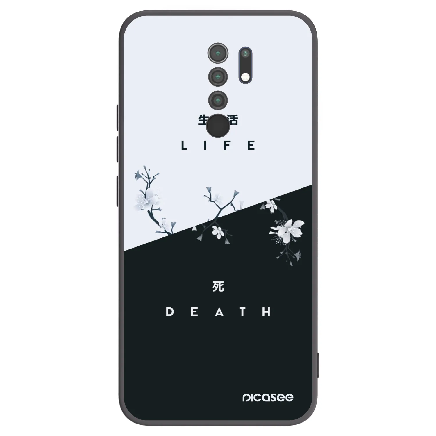 Picasee silikónový čierny obal pre Xiaomi Redmi 9 - Živý - Mŕtvy