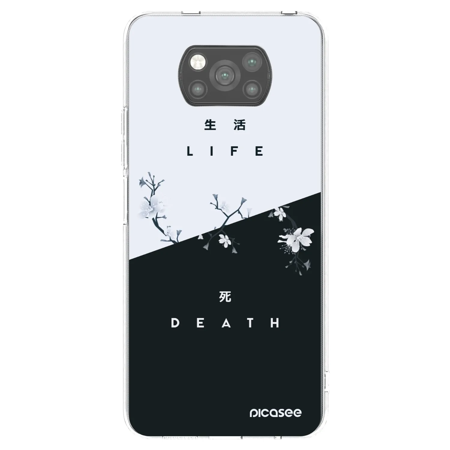 Picasee silikónový čierny obal pre Xiaomi Poco X3 - Živý - Mŕtvy