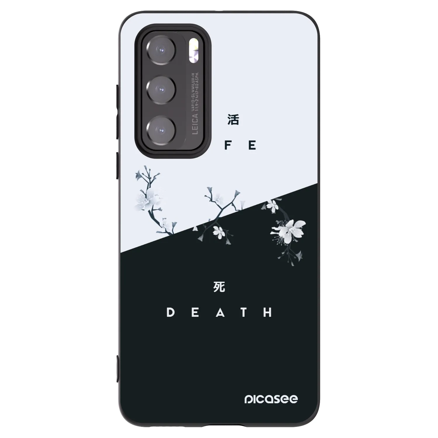 Picasee silikónový čierny obal pre Huawei P40 - Živý - Mŕtvy
