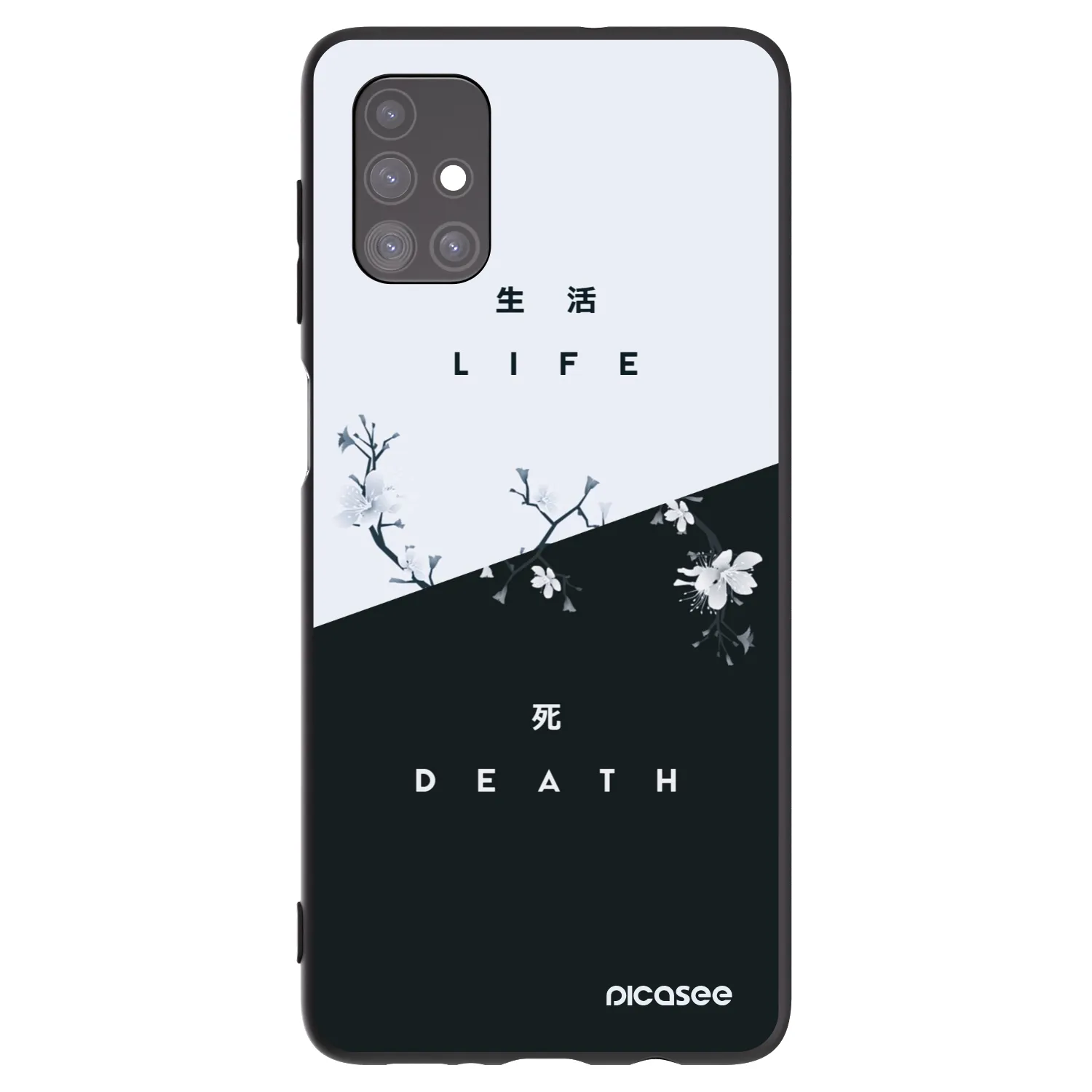 Picasee silikónový čierny obal pre Samsung Galaxy M51 M515F - Živý - Mŕtvy