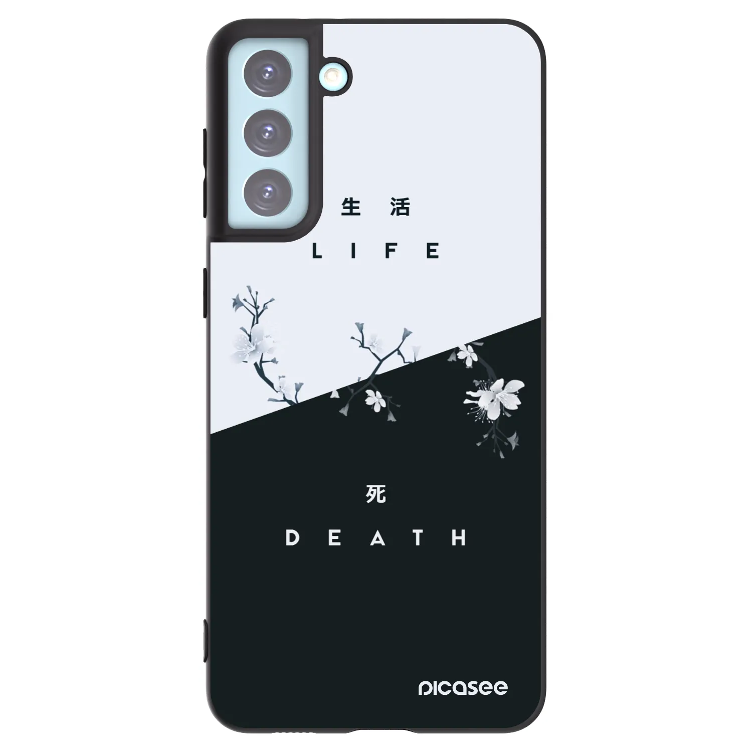 Picasee silikónový čierny obal pre Samsung Galaxy S21+ 5G G996F - Živý - Mŕtvy