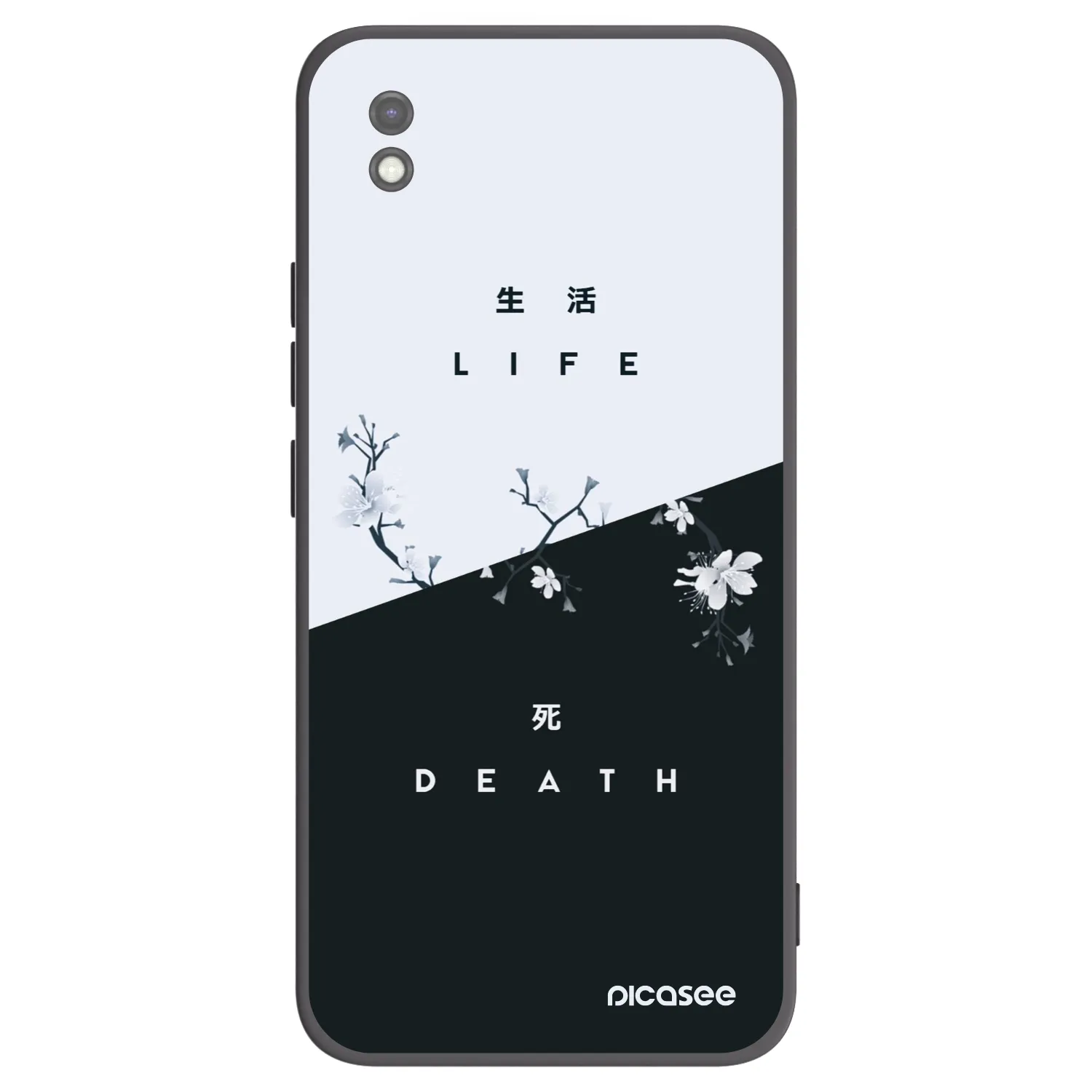 Picasee silikónový čierny obal pre Xiaomi Redmi 9AT - Živý - Mŕtvy