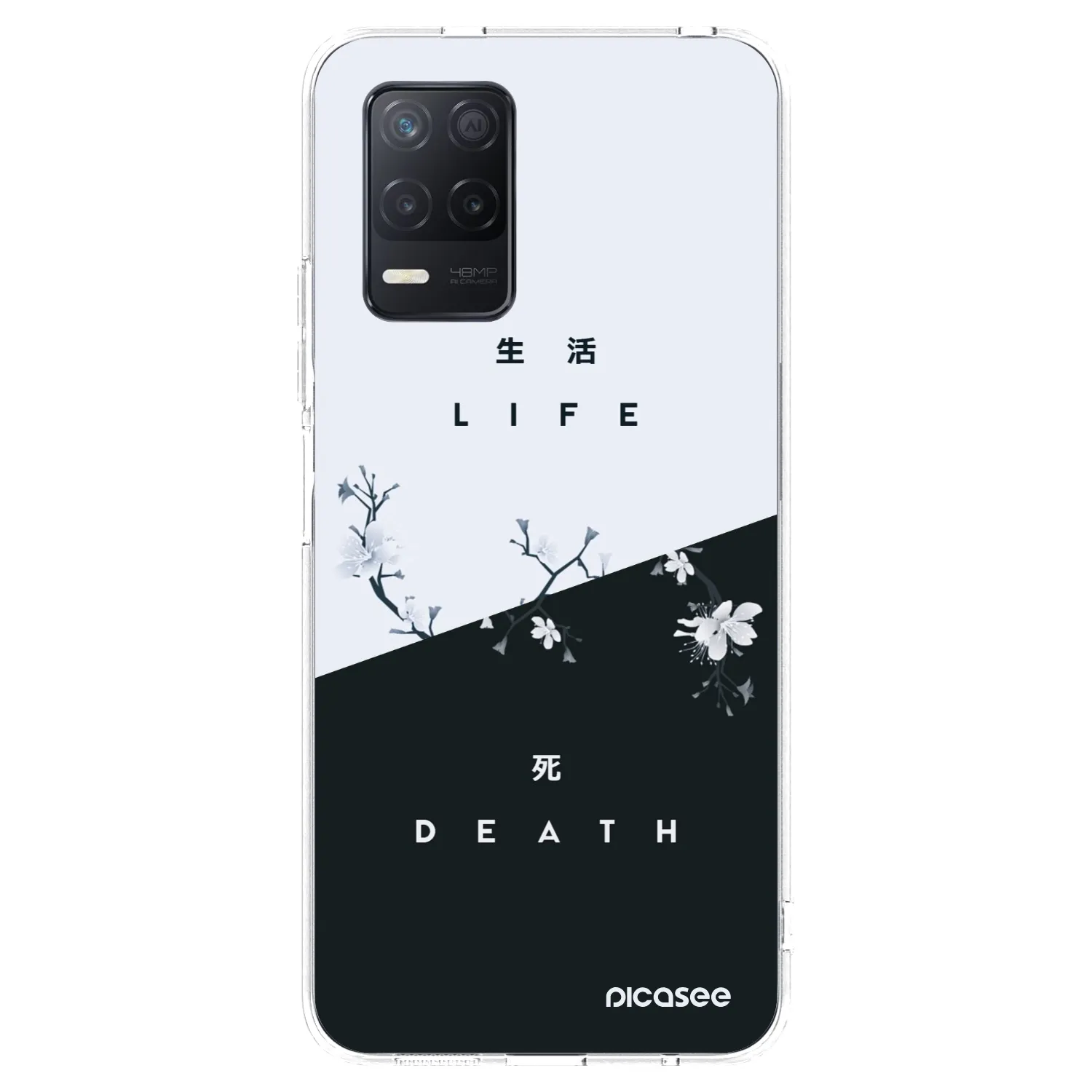 Picasee silikónový prehľadný obal pre Realme 8 5G - Živý - Mŕtvy