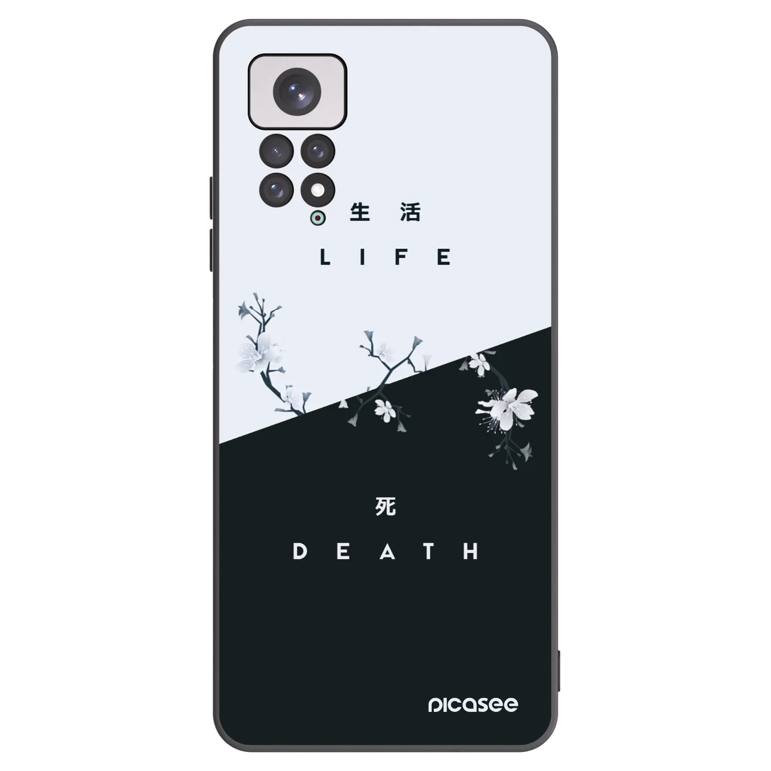 Picasee silikónový čierny obal pre Xiaomi Redmi Note 11 - Živý - Mŕtvy