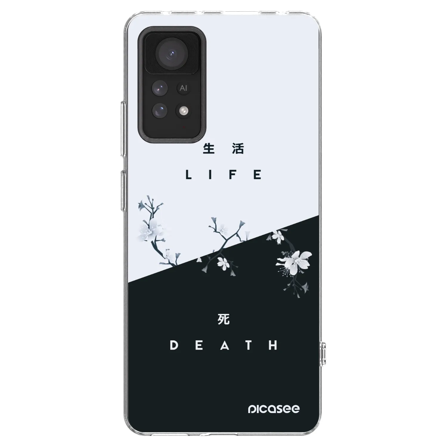 Picasee silikónový prehľadný obal pre Xiaomi Redmi Note 11 Pro 5G - Živý - Mŕtvy