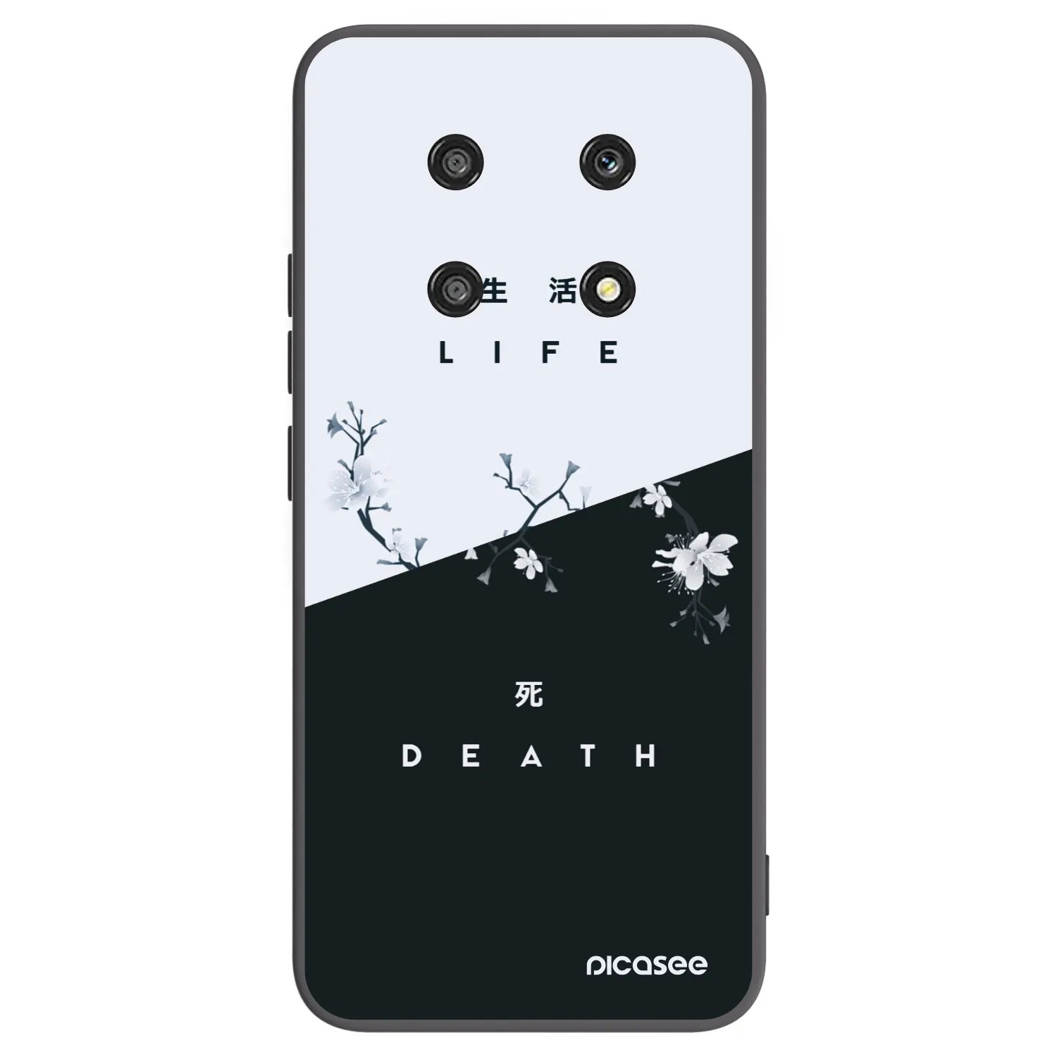 Picasee silikónový čierny obal pre Honor Magic4 Lite 5G - Živý - Mŕtvy