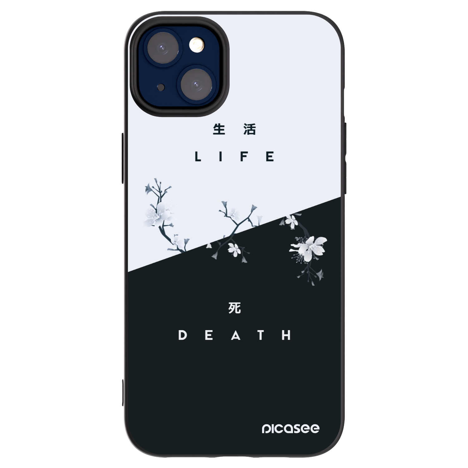 Picasee silikónový čierny obal pre Apple iPhone 14 Plus - Živý - Mŕtvy