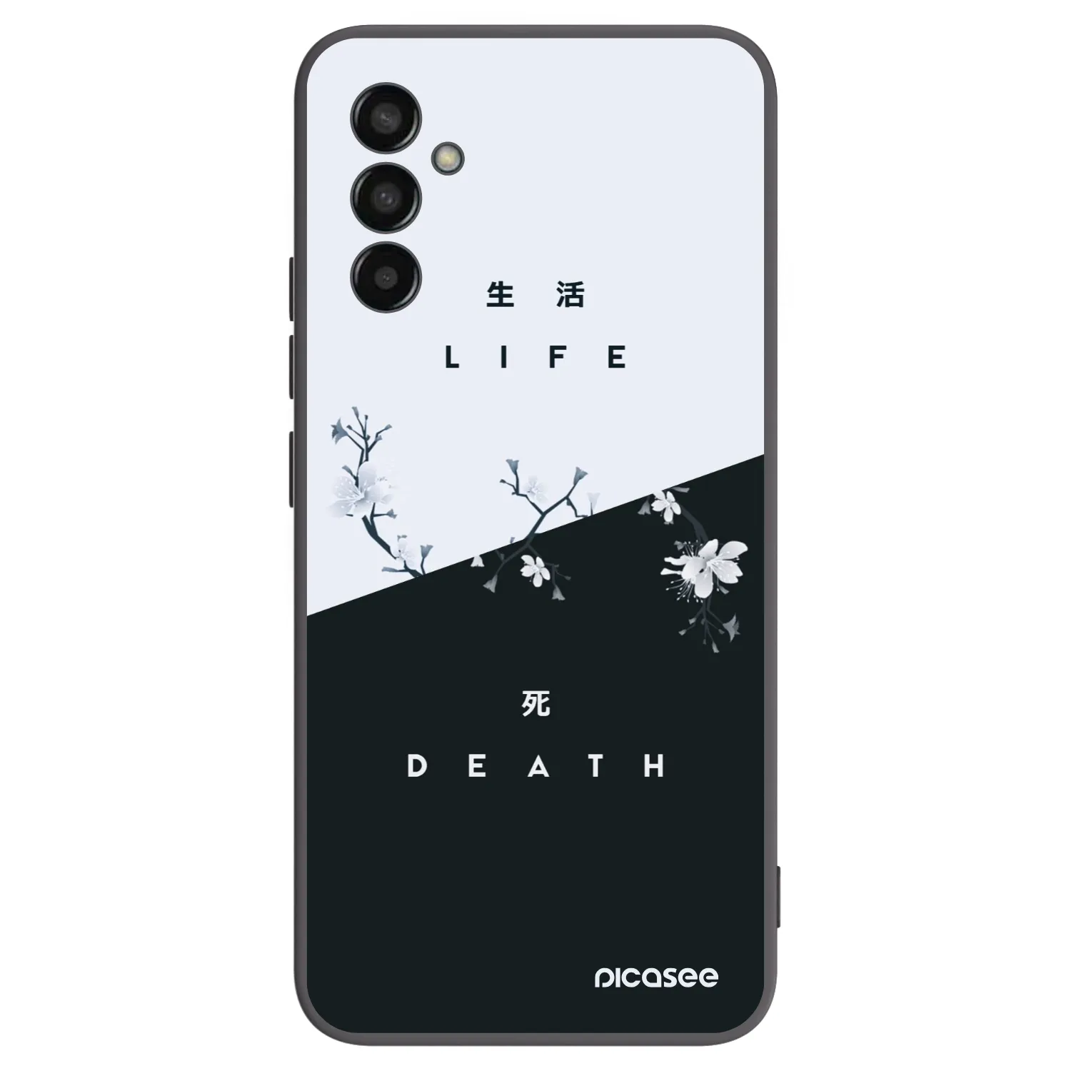 Picasee silikónový čierny obal pre Samsung Galaxy M13 M135F - Živý - Mŕtvy