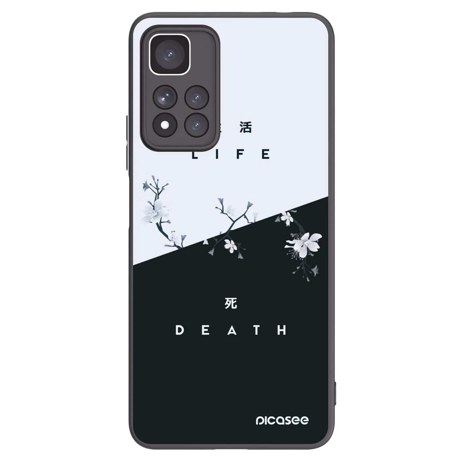 Picasee silikónový čierny obal pre Xiaomi Redmi Note 11 Pro+ 5G - Živý - Mŕtvy