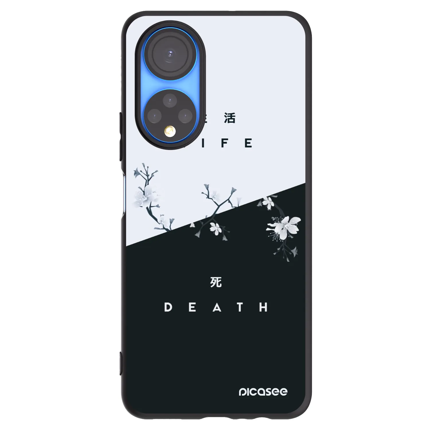 Picasee silikónový čierny obal pre Honor X7 - Živý - Mŕtvy