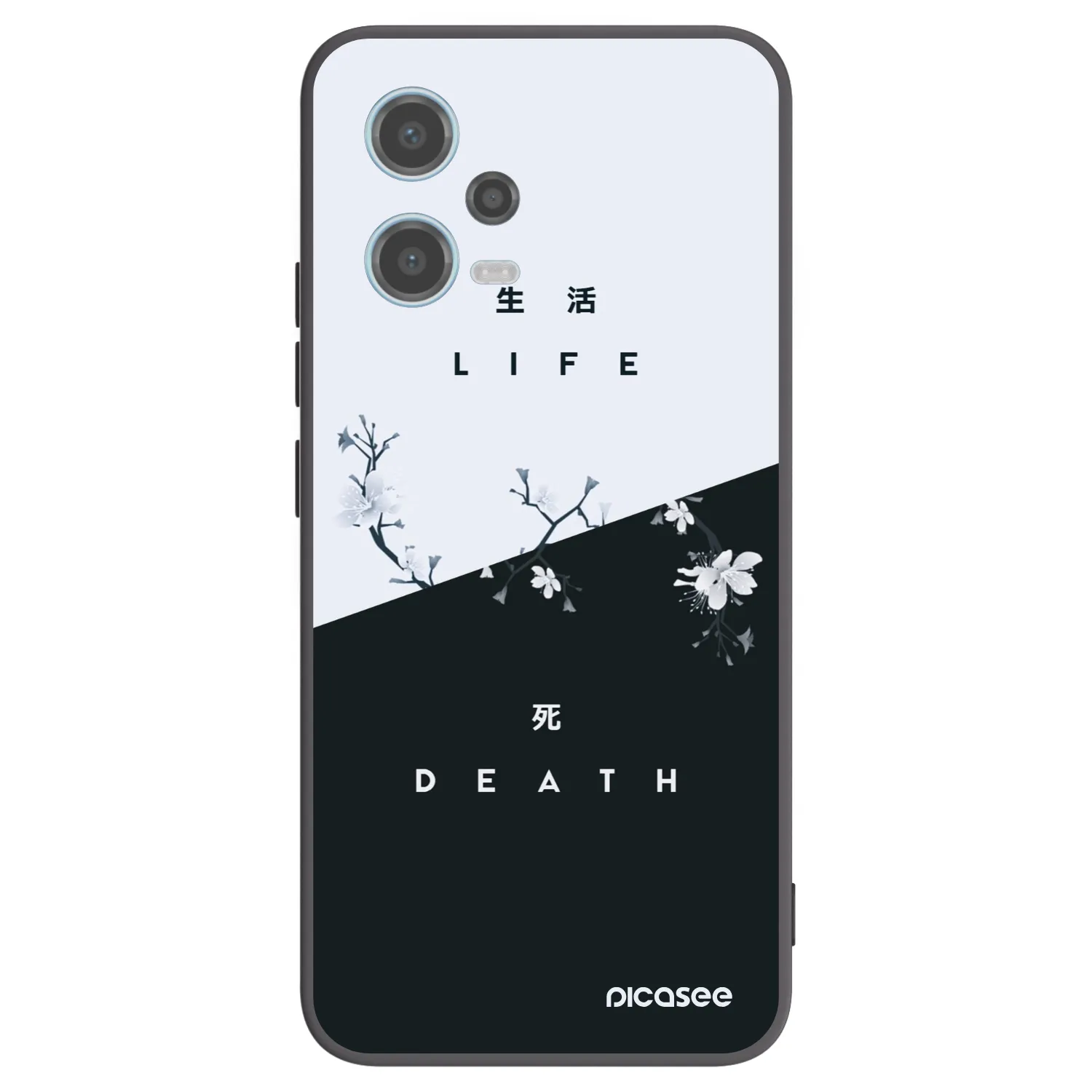 Picasee silikónový čierny obal pre Xiaomi Redmi Note 12 5G - Živý - Mŕtvy