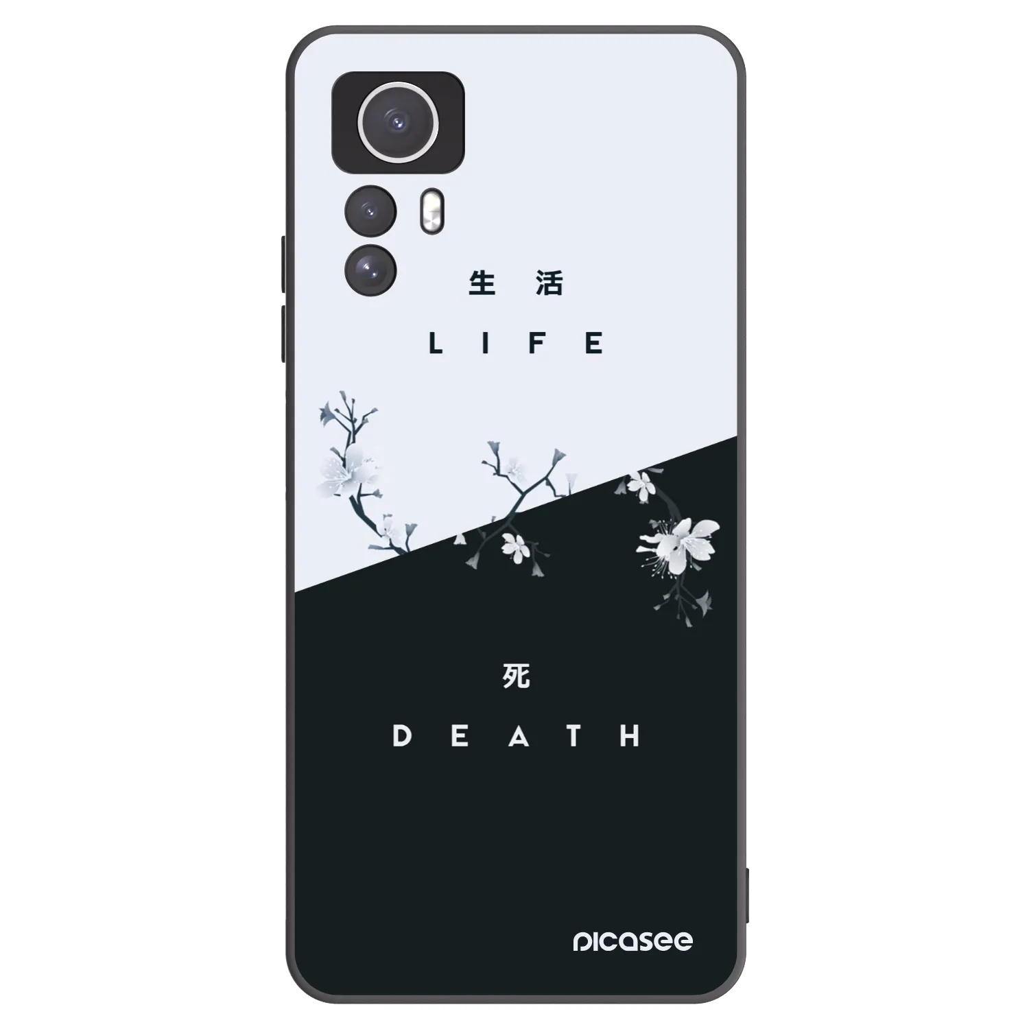 Picasee silikónový čierny obal pre Xiaomi Redmi Note 12S - Živý - Mŕtvy