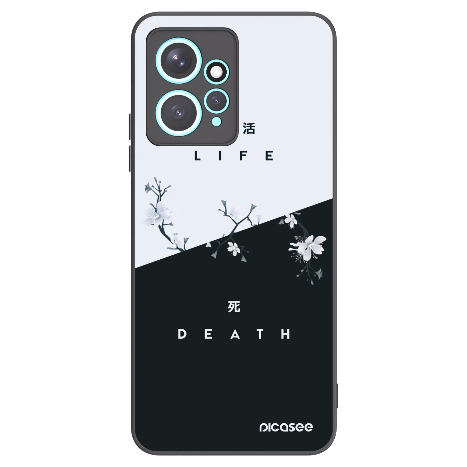 Picasee silikónový čierny obal pre Xiaomi Redmi Note 12 4G - Živý - Mŕtvy