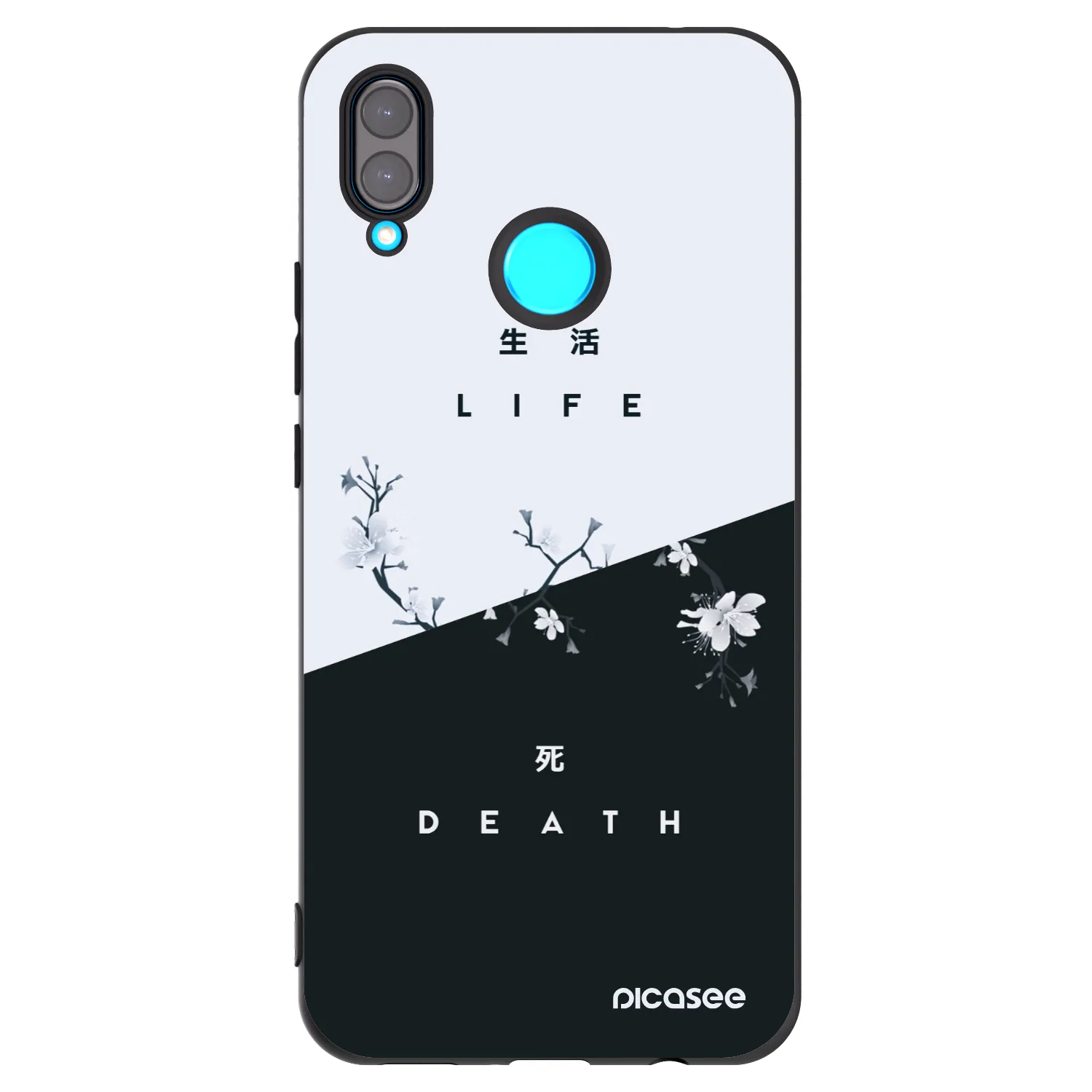 Picasee silikónový čierny obal pre Huawei Nova 3 - Živý - Mŕtvy