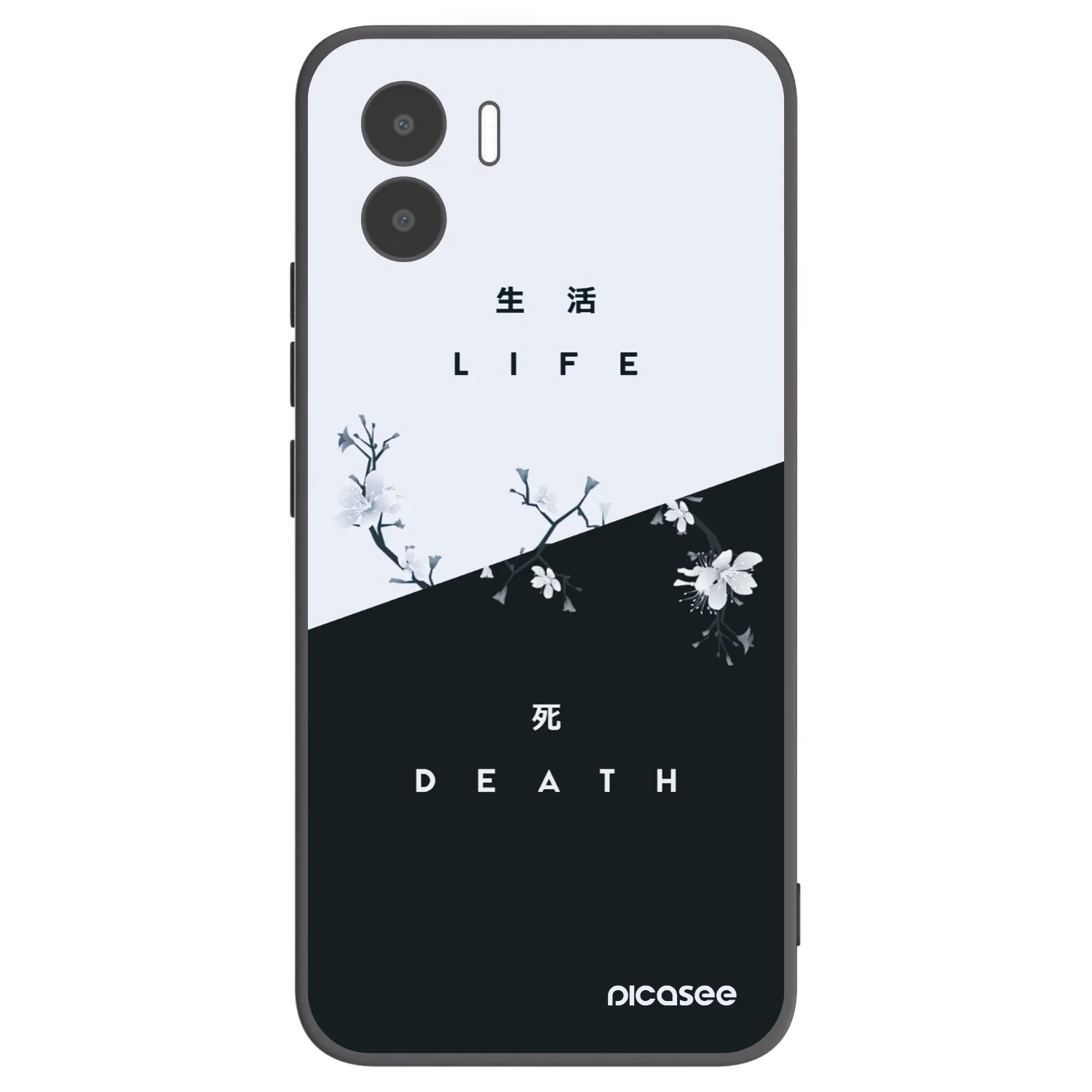 Picasee silikónový čierny obal pre Xiaomi Redmi A2 - Živý - Mŕtvy