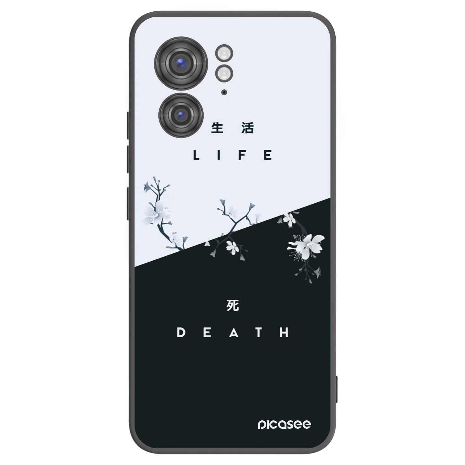 Picasee silikónový čierny obal pre Motorola Edge 40 - Živý - Mŕtvy