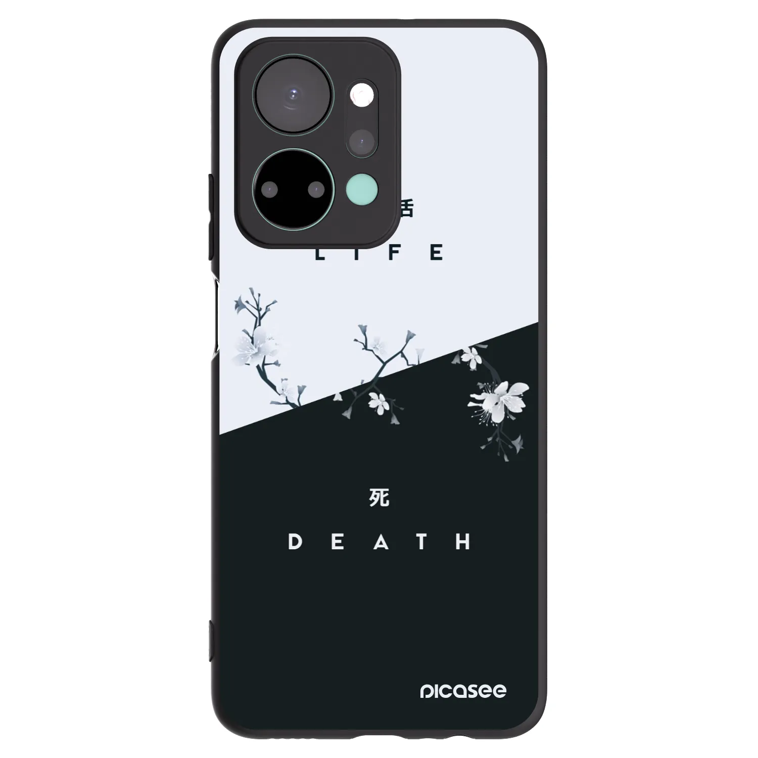 Picasee silikónový čierny obal pre Honor X7a - Živý - Mŕtvy