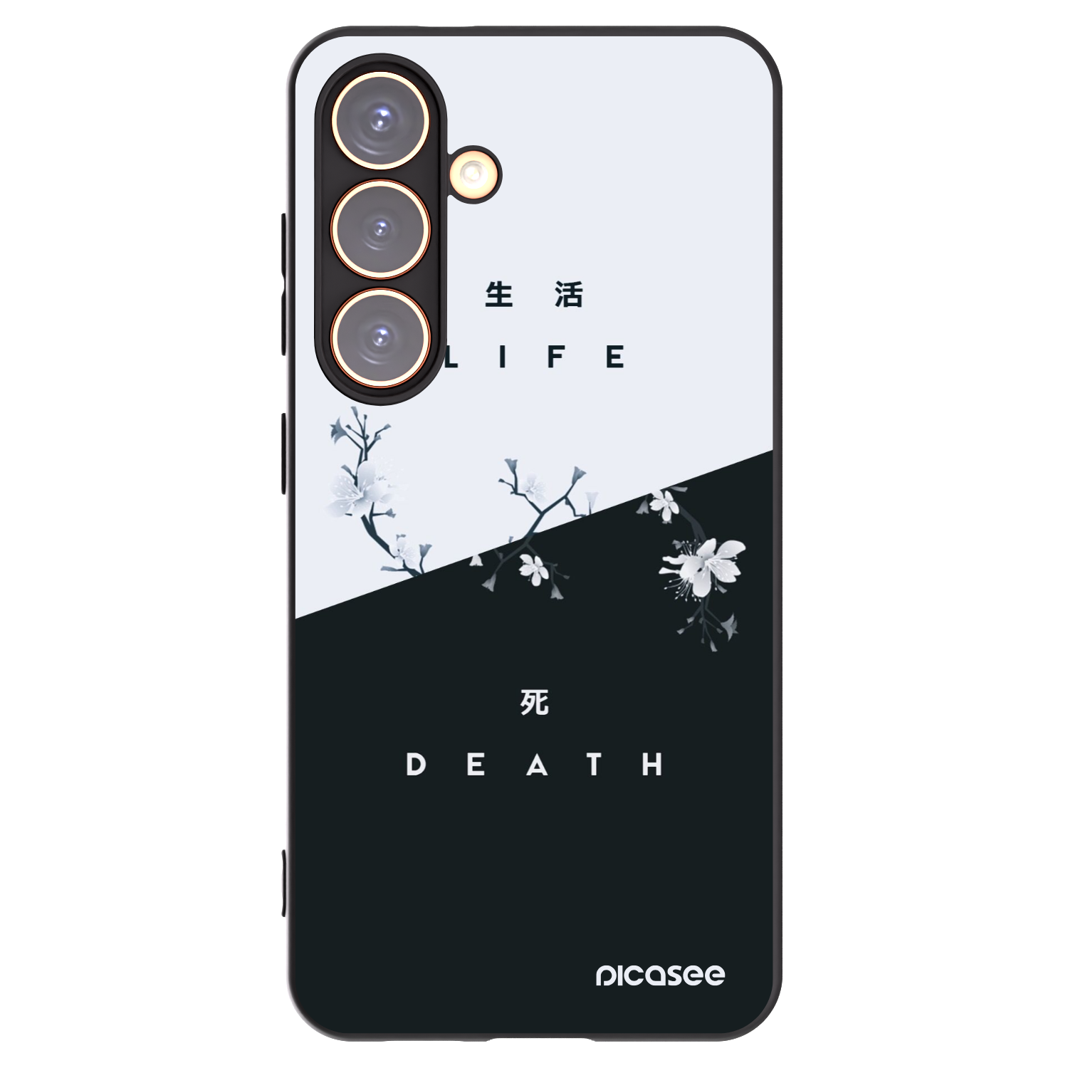 Picasee silikónový čierny obal pre Samsung Galaxy S24 S921B 5G - Živý - Mŕtvy