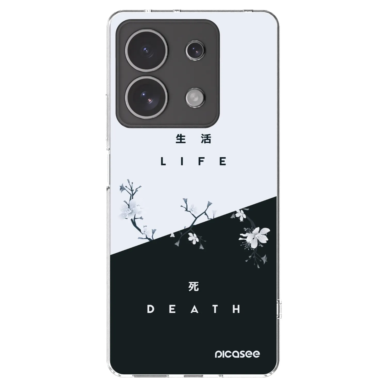 Picasee silikónový prehľadný obal pre Xiaomi Redmi Note 13 4G - Živý - Mŕtvy
