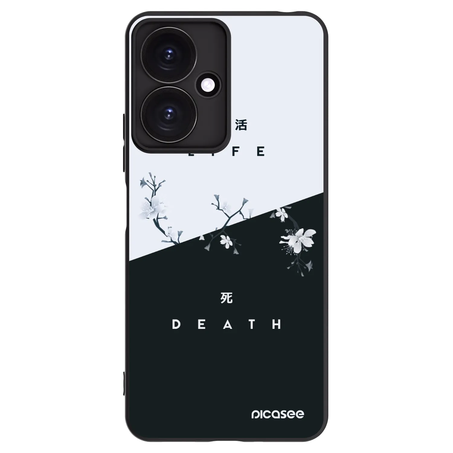 Picasee silikónový čierny obal pre Xiaomi Redmi 13C 5G - Živý - Mŕtvy