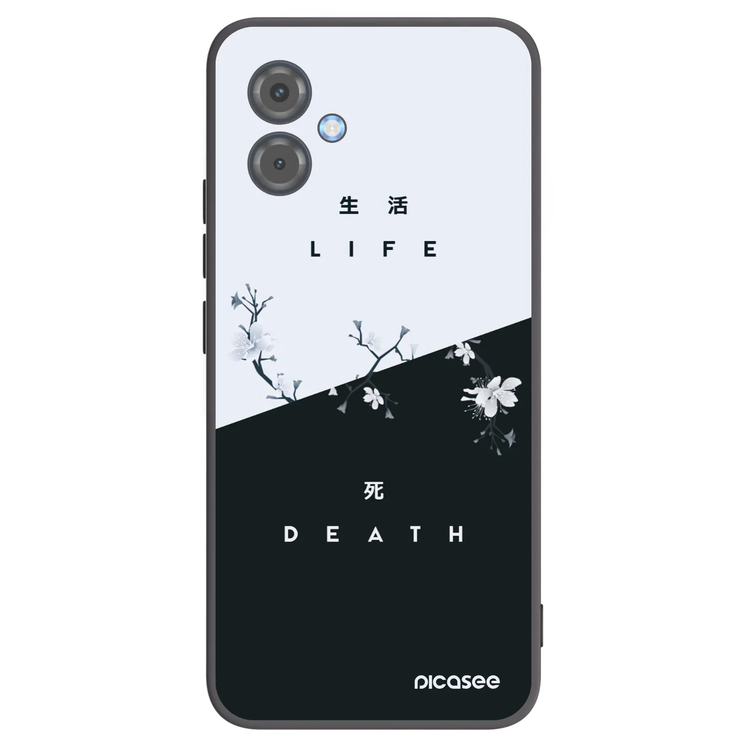 Picasee silikónový čierny obal pre Motorola Moto G14 - Živý - Mŕtvy