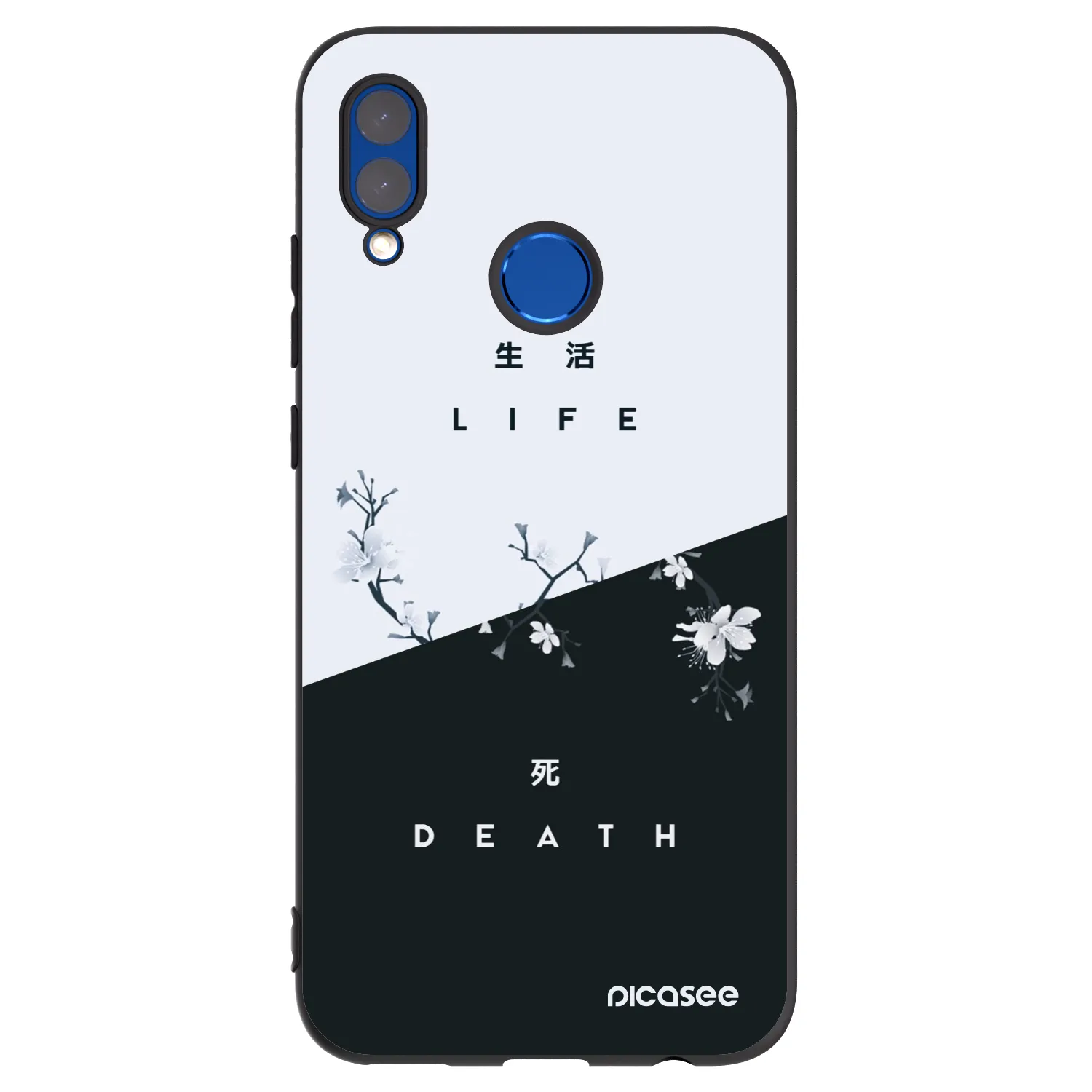 Picasee silikónový čierny obal pre Honor 10 Lite - Živý - Mŕtvy