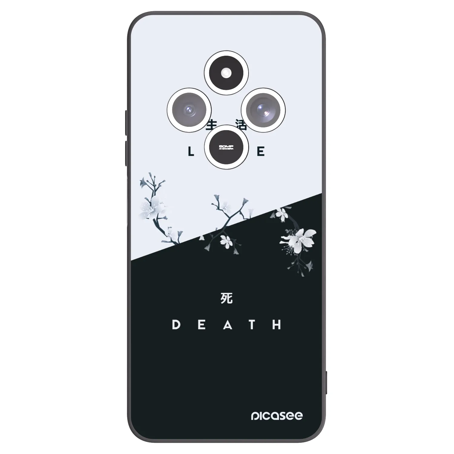 Picasee silikónový čierny obal pre Xiaomi Redmi 14C - Živý - Mŕtvy