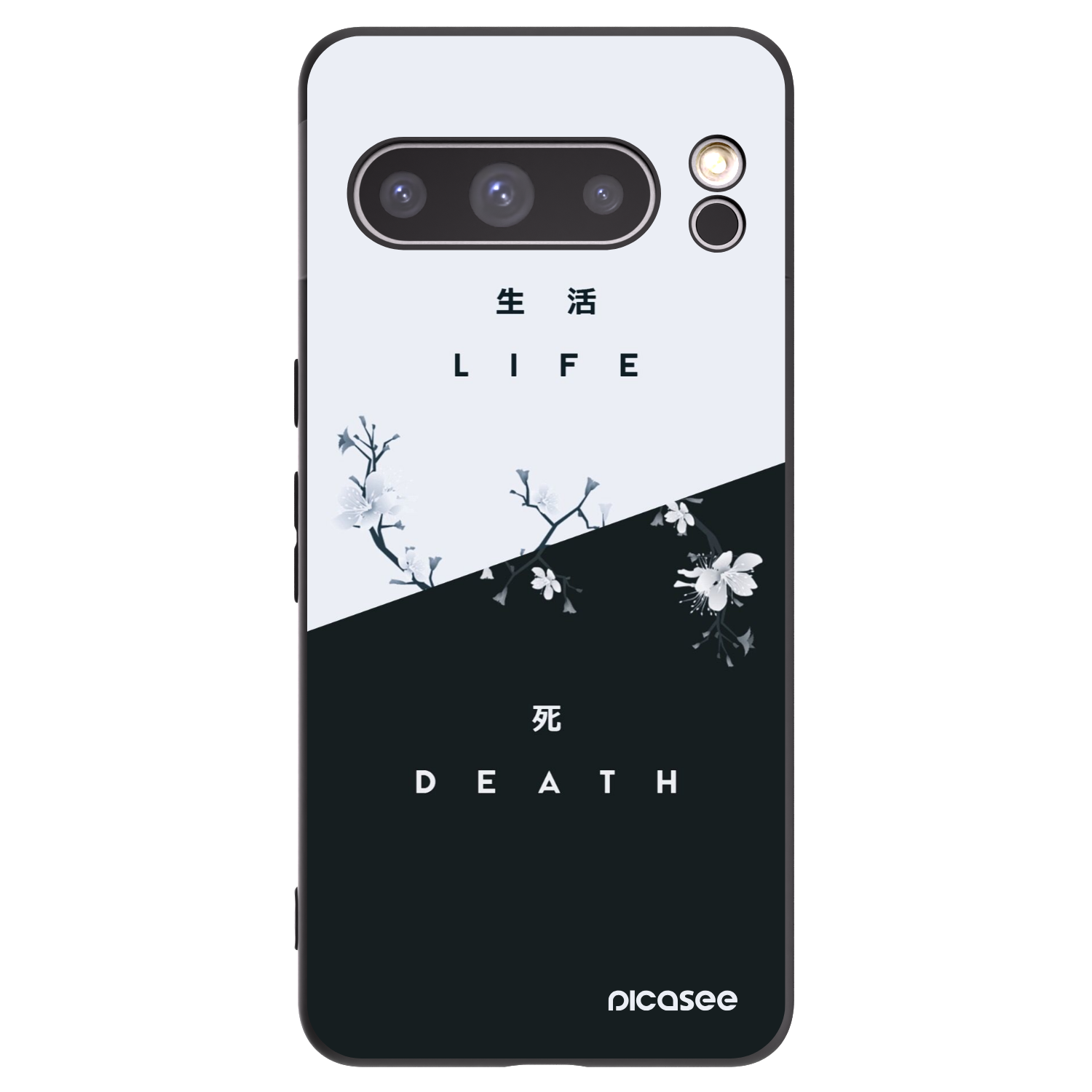 Picasee silikónový čierny obal pre Google Pixel 8 Pro - Živý - Mŕtvy