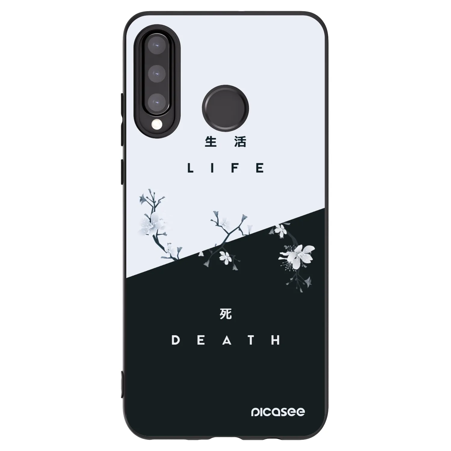 Picasee silikónový čierny obal pre Huawei P30 Lite - Živý - Mŕtvy