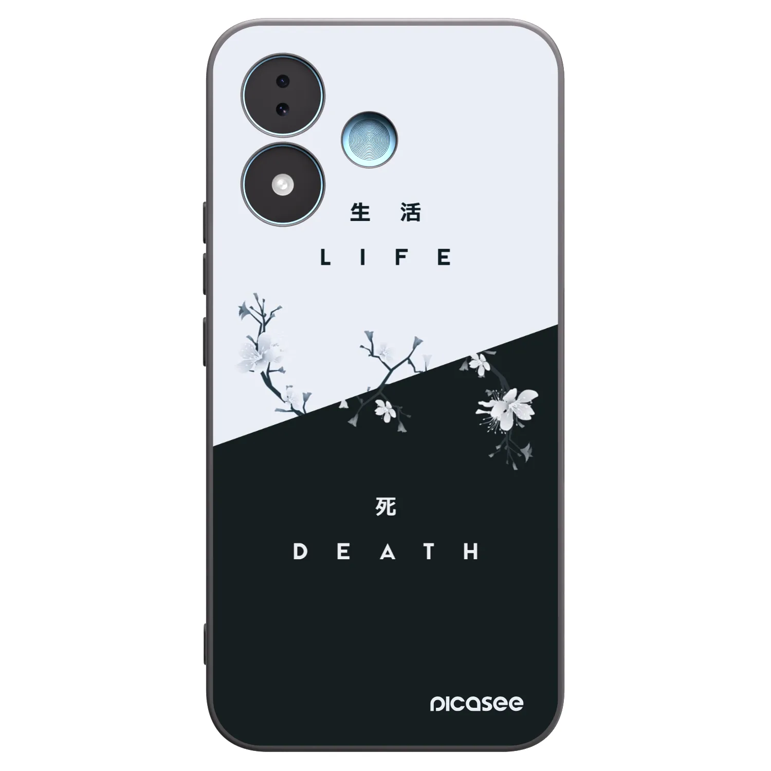 Picasee silikónový čierny obal pre Xiaomi Redmi Note 17 5G - Živý - Mŕtvy