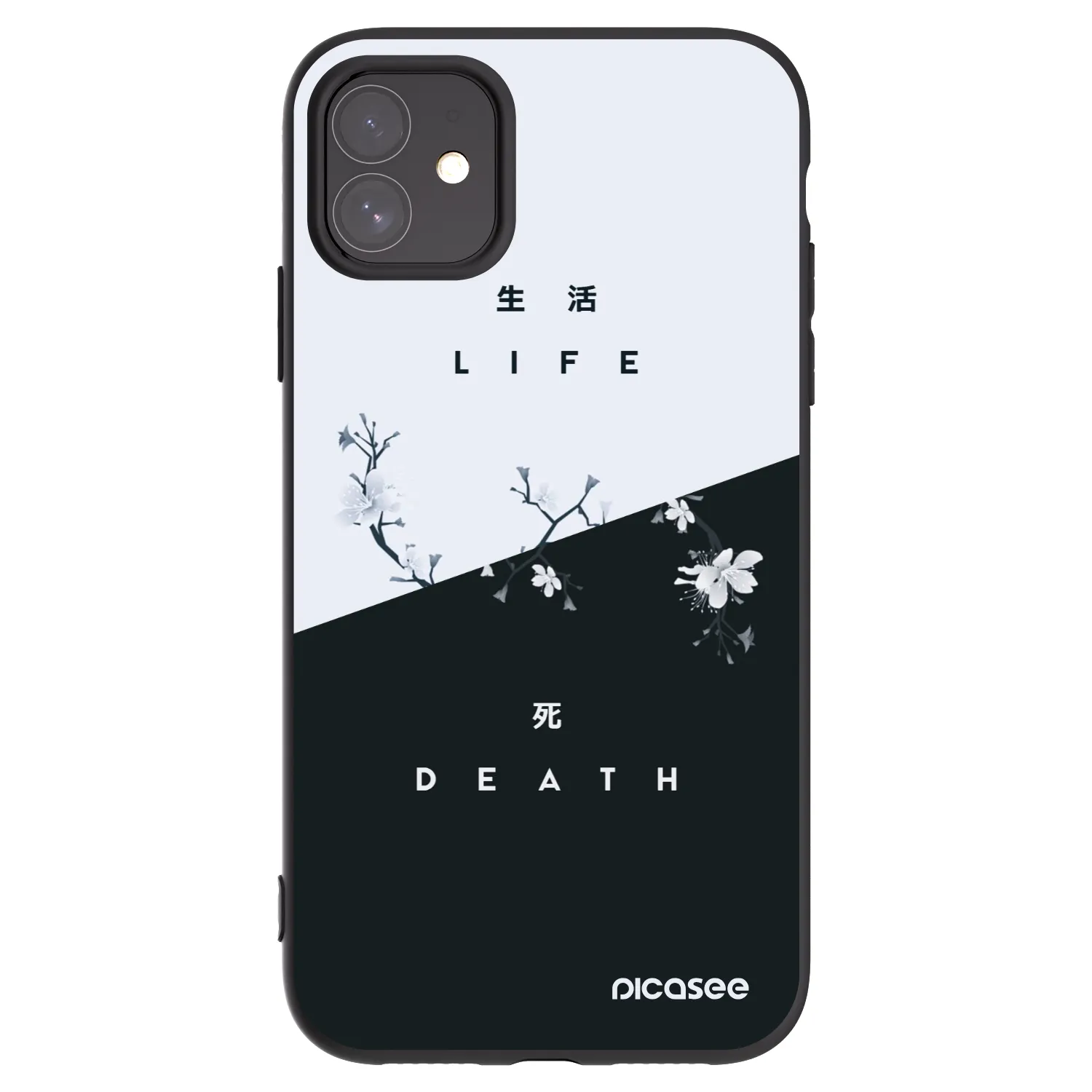 Picasee silikónový čierny obal pre Apple iPhone 11 - Živý - Mŕtvy